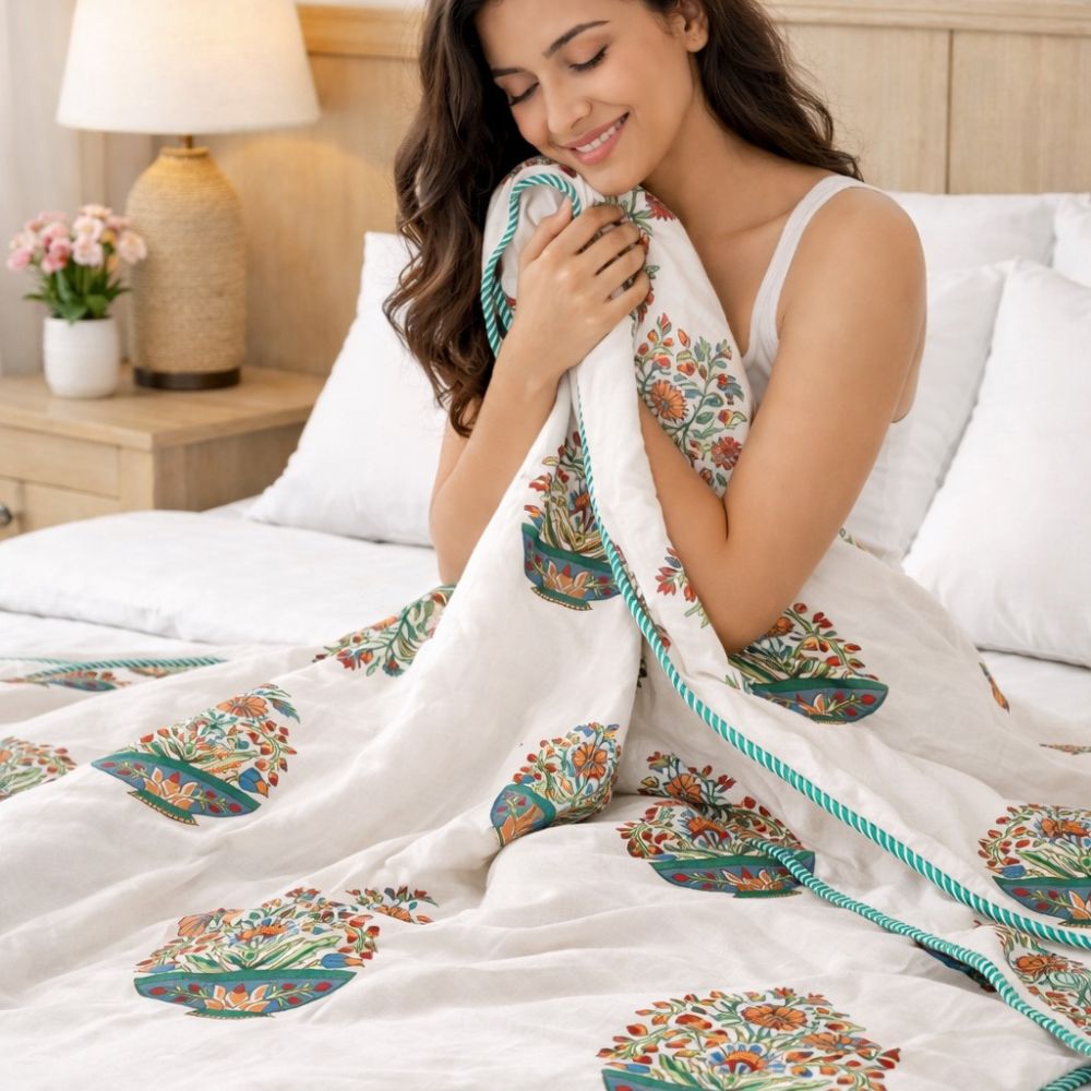 Shahi Cotton Jaipuri Double Dohar for Summers